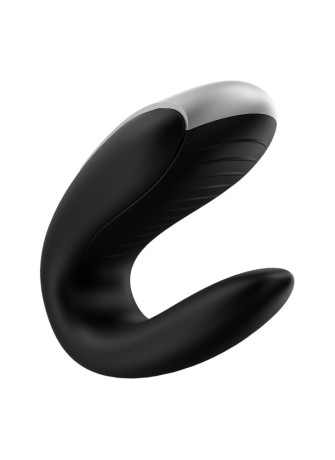 Sextoy de couple vibrant USB connecté Double Fun noir - CC5972560010
